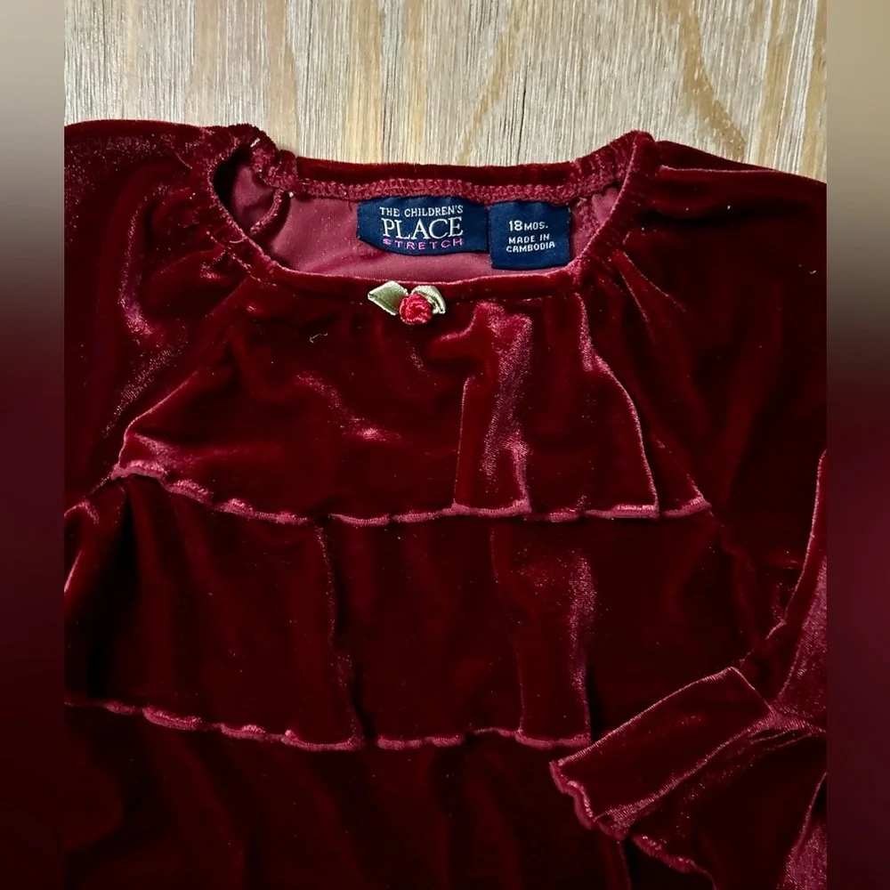 The Children’s Place Red Velvet Outfit (2-Piece)